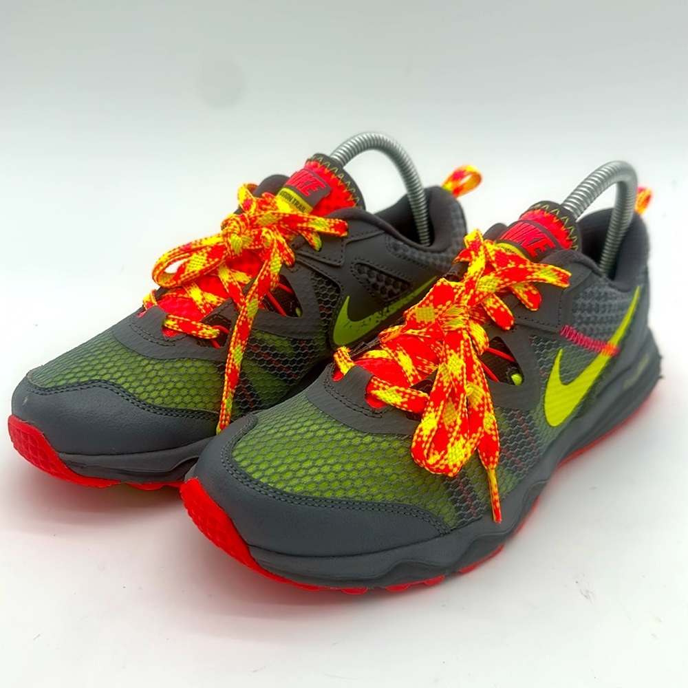 Nike Dual Fusion Trail Run Running Athletic Gray Shoes Women 652869-008 Size 7.5 - Picture 5 of 12